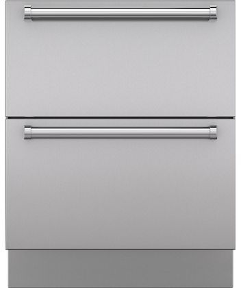 Sub-Zero® 27" Integrated Stainless Steel Drawer Panels with Pro Handles