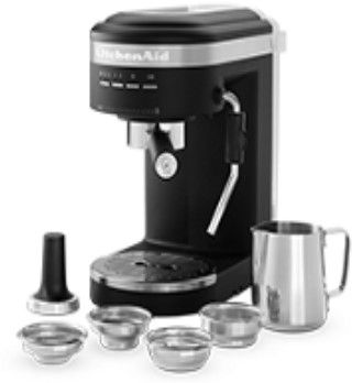 KitchenAid® Black Matte Semi-Automatic Espresso Machine 1