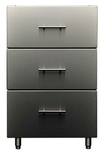 Kalamazoo™ Outdoor Gourmet Signature Series 21" Marine-Grade Stainless Steel Storage Cabinet with Three Drawer