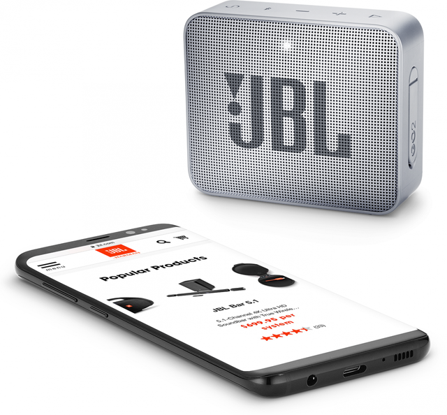 JBL® GO 2 Ash Gray Portable Bluetooth Speaker 4
