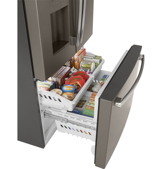 Réfrigérateur à portes françaises de 36 po GE® de 25,6 pi³ - Ardoise 10