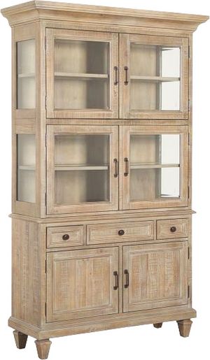 Magnussen Home® Lancaster Dovetail Grey Credenza with Hutch