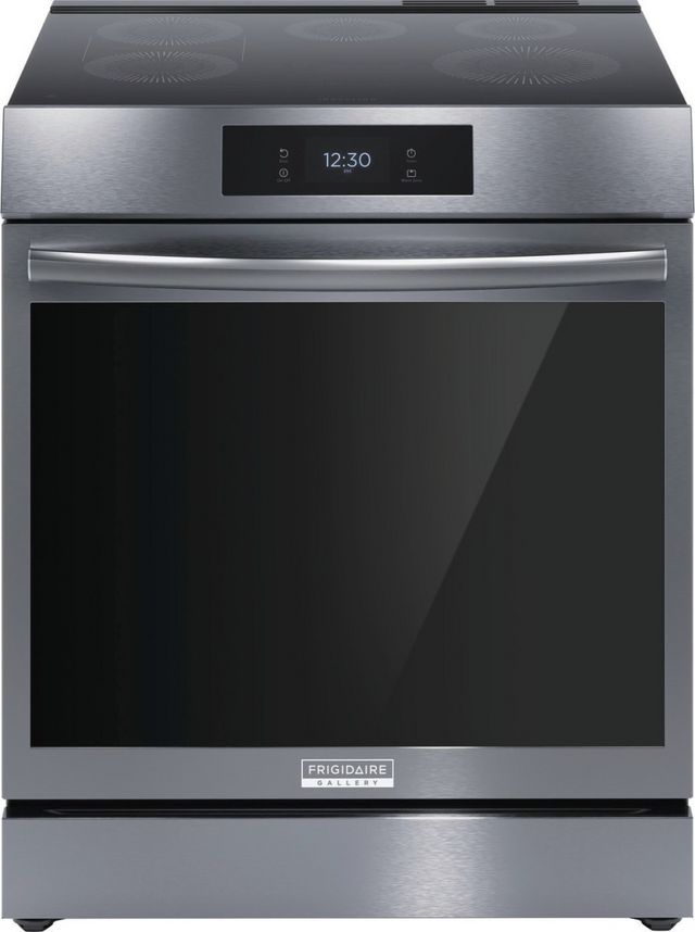 Frigidaire Gallery® 30" Smudge-Proof® Black Stainless Steel Slide In Induction Range
