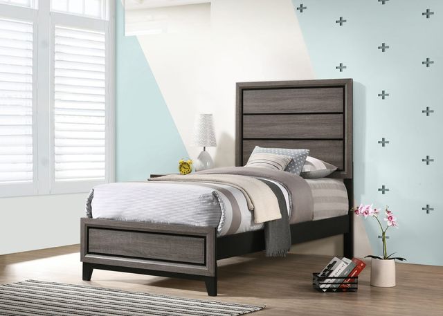 Coaster® Watson Rustic Grey Oak Twin Bed 5