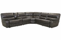 Signature Design by Ashley Gray Contemporary Mayall 6 Piece Power Reclining Sectional