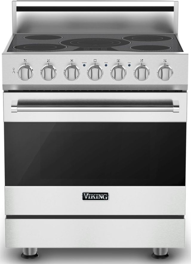 Viking® 3 Series 30" Frost White Free Standing Electric Range