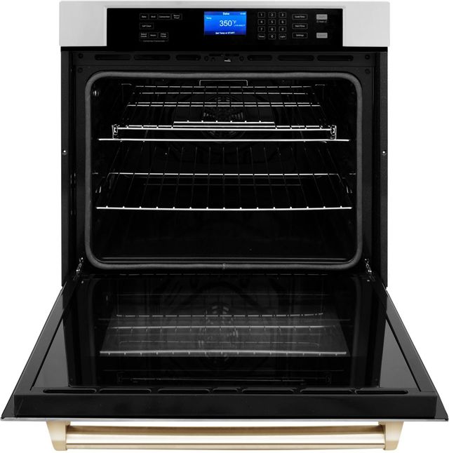 ZLINE Autograph Edition 30" Stainless Steel Single Electric Wall Oven  1