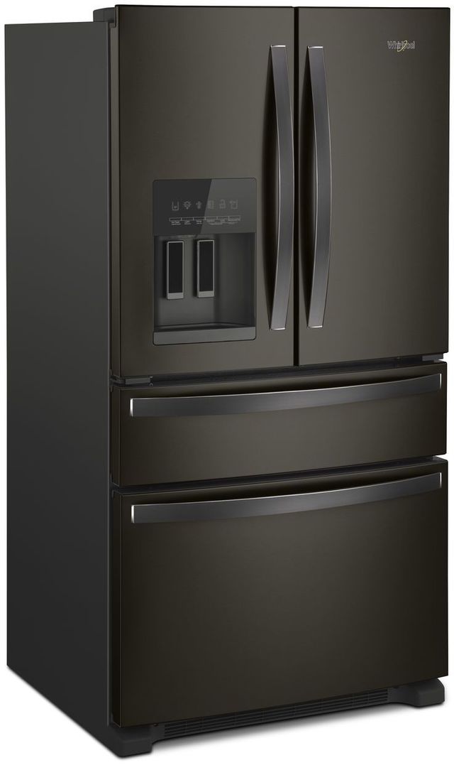 Réfrigérateur à portes françaises de 36 po Whirlpool® de 24,5 pi³ - Acier inoxydable noir résistant aux traces de doigts 1