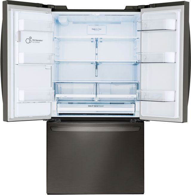 Réfrigérateur à portes françaises de 36 po LG® de 27,9 pi³ - Acier inoxydable noir 1