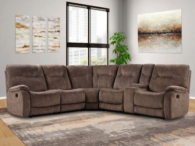 Parker House® Copper Shadow Brown 6-Piece Reclining Sectional Sofa Set 5