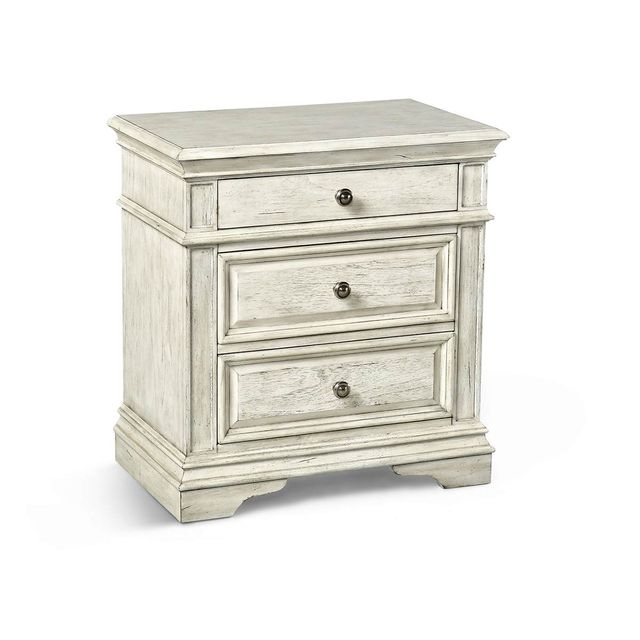 Steve Silver Co. Highland Park Cathedral White Nightstand-0
