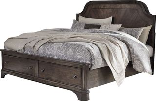 Signature Design by Ashley® Adinton Rustic Brown California King Panel Storage Bed
