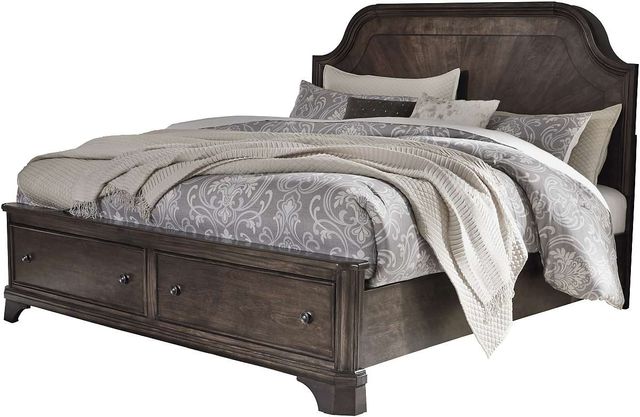 Signature Design by Ashley® Adinton Rustic Brown King Storage Panel Bed-0