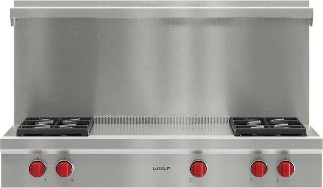 Wolf® 48" Stainless Steel Pro-Style Gas Rangetop 2