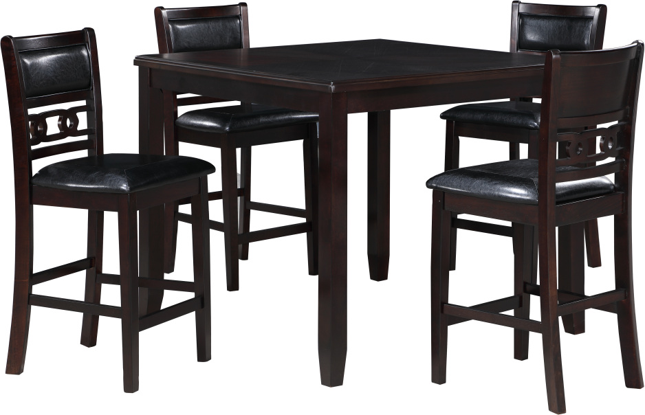 New Classic® Home Furnishings Gia 5-Piece Ebony Counter Height Dining ...