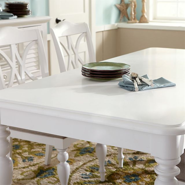 Liberty Furniture Summer House 7 Piece Oyster White Rectangular Table Set 2