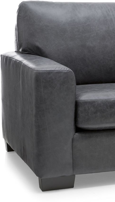 Decor-Rest® Furniture LTD 3483 Gray Leather Loveseat 1