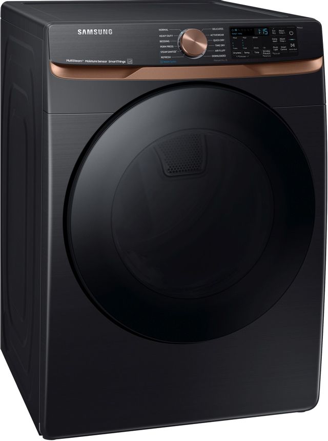 Samsung 8300 Series 7.5 Cu. Ft. Brushed Black Front Load Electric Dryer-2