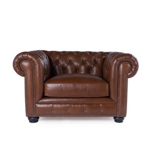 Nice Link Cobblestone Leather Chair