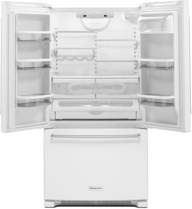 KitchenAid® 20.0 Cu. Ft. White Counter Depth French Door Refrigerator-1