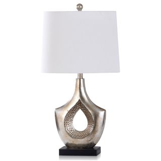 Style Craft Laslo Hammered Hollow Center Table Lamp