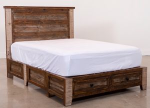 International Furniture Antique Youth Full Storage Bed
