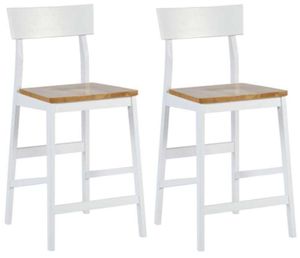 Progressive® Furniture Christy 2-Piece Light Oak/White Counter Chair Set