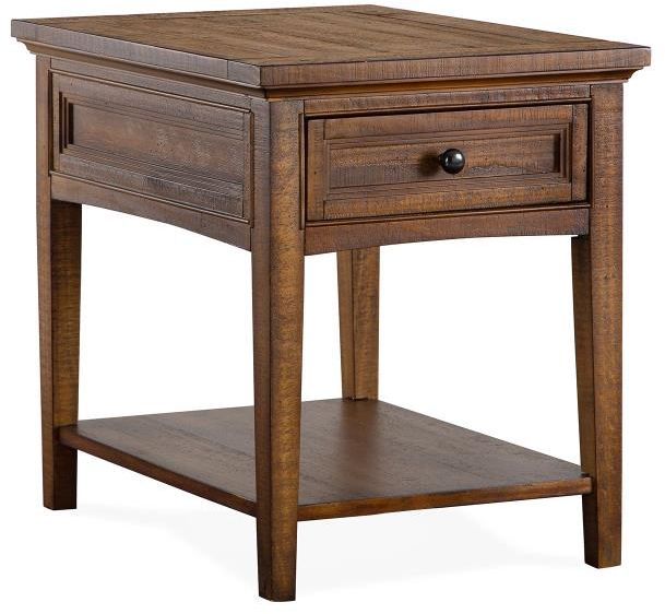 Magnussen Home® Bay Creek Toasted Nutmeg End Table 1
