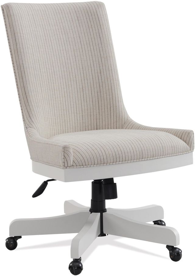 Riverside Furniture Osborne Winter White Upholstered Desk Chair-1