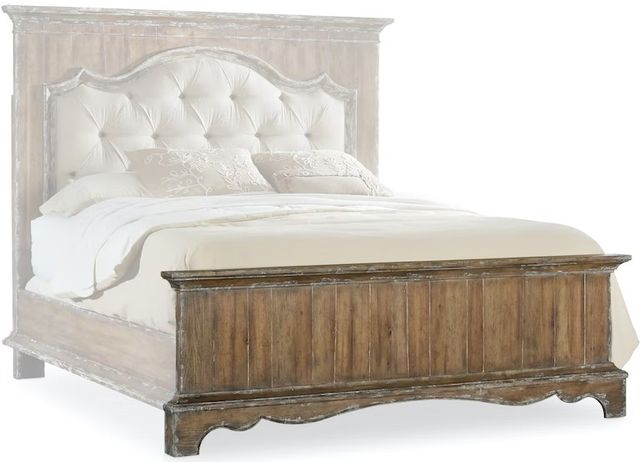 Hooker® Furniture Chatelet Caramel Froth Queen Upholstered Mantle Panel Bed 2