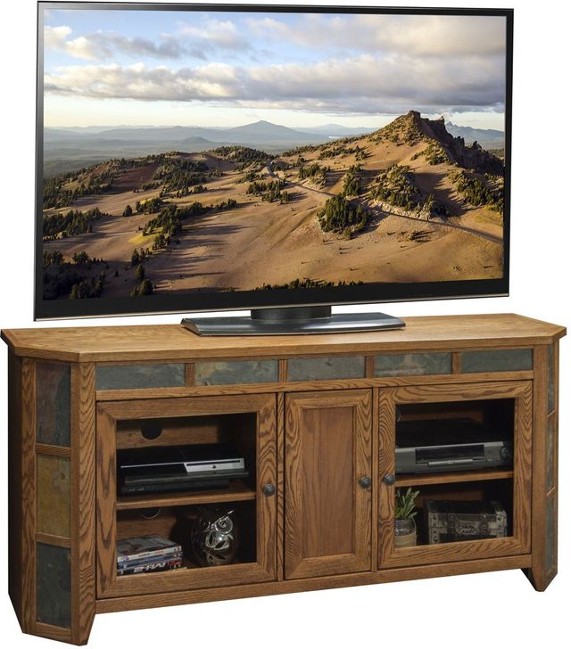 Legends Furniture, Inc. Oak Creek 63" Angled TV Cart-0