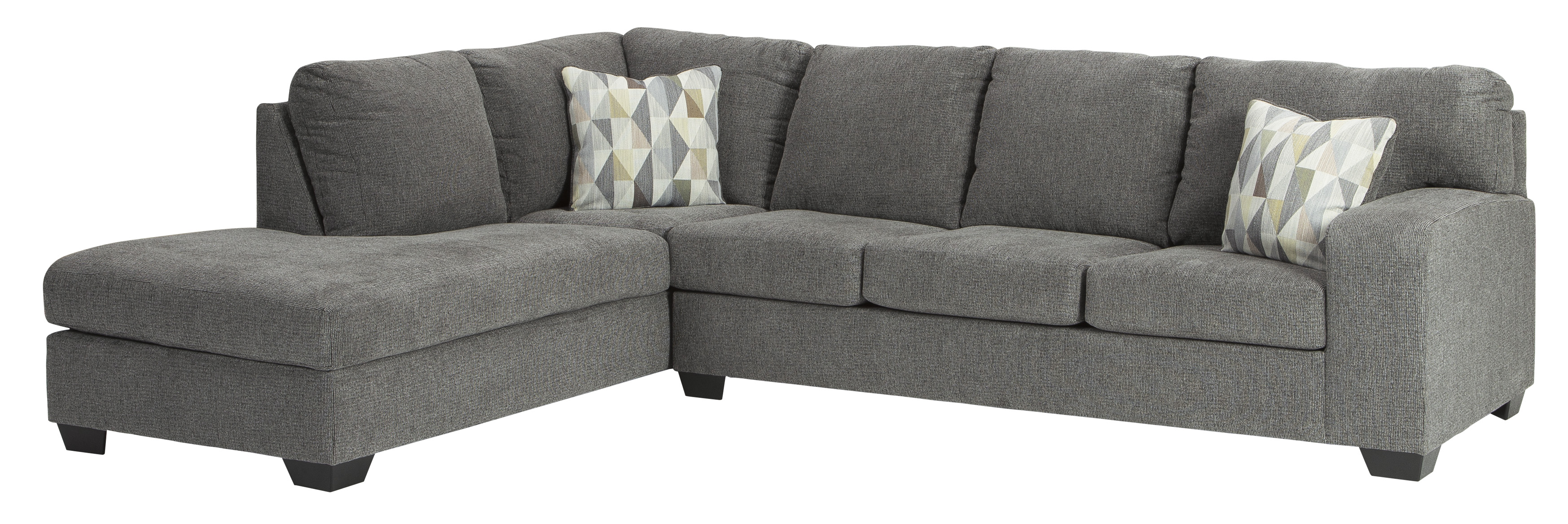 september Regn USA Benchcraft® Dalhart 2-Piece Charcoal Sectional with Chaise | Kensington  Square Furniture | Northfield, NJ