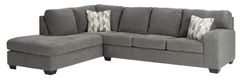 Benchcraft® Dalhart 2-Piece Charcoal Right-Arm Facing Sectional with Chaise
