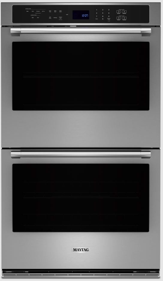 Maytag® 27" Fingerprint Resistant Stainless Steel Double Electric Wall Oven with Air Fryer