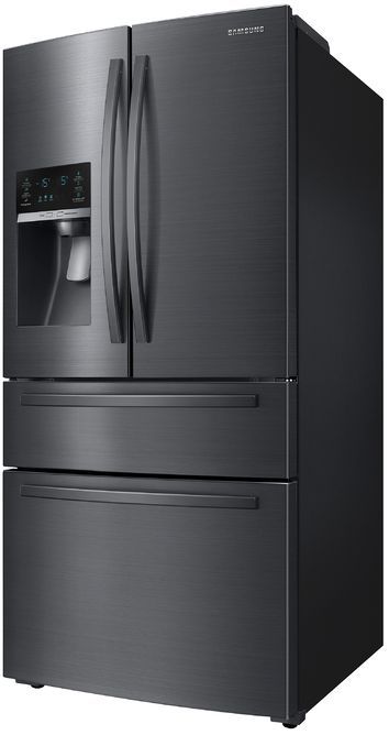 Samsung 24.7 Cu. Ft. Fingerprint Resistant Black Stainless Steel French Door Refrigerator-1