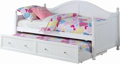 Coaster® White Twin Daybed With Trundle