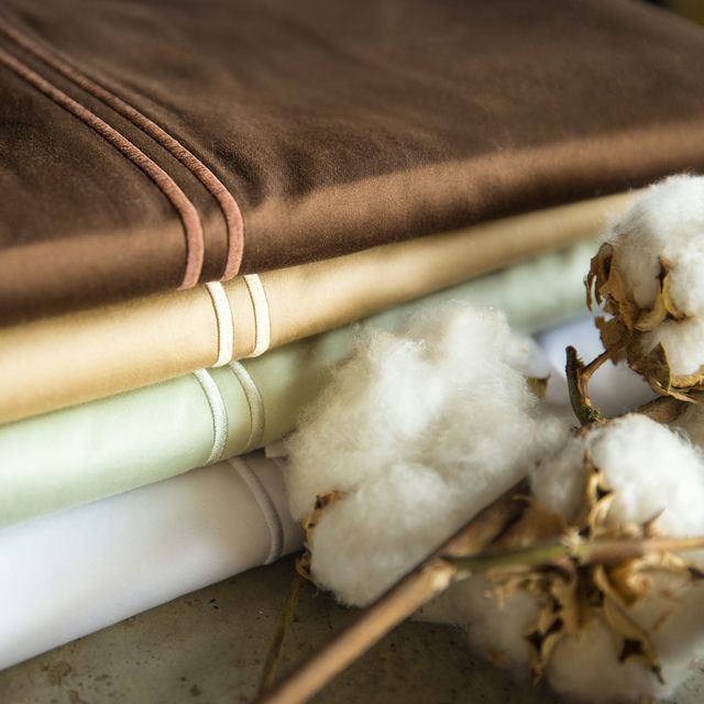 Malouf® 600 TC Egyptian Cotton Ivory Split King Bed Sheet Set 4
