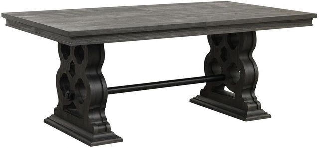Homelegance® Arasina Distressed Dark Pewter Dining Table