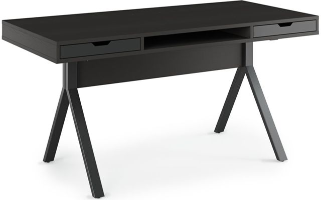 BDI Modica® Charcoal Stained Ash Desk