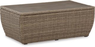Signature Design by Ashley® Sandy Bloom Beige Outdoor Coffee Table