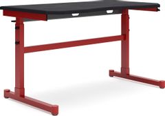 Signature Design by Ashley® Lynxtyn Red/Black Adjustable Height Office Desk