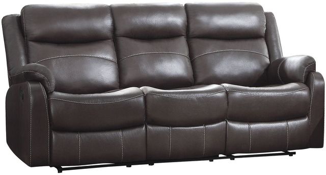 Homelegance® Yerba Dark Brown Double Layflat Reclining Sofa