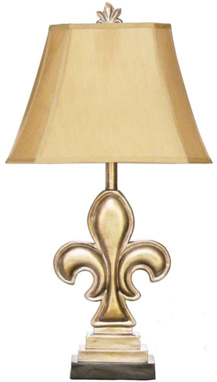 H & H Lamp Fleur De Lis Lamp