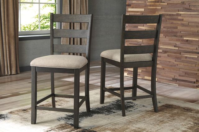 Signature Design by Ashley® Rokane Light Brown Counter Height Bar Stool - Set of 2-1