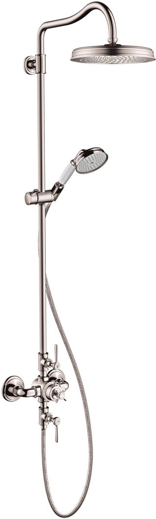AXOR Montreux Polished Nickel Showerpipe 240 1-Jet, 2.0 GPM