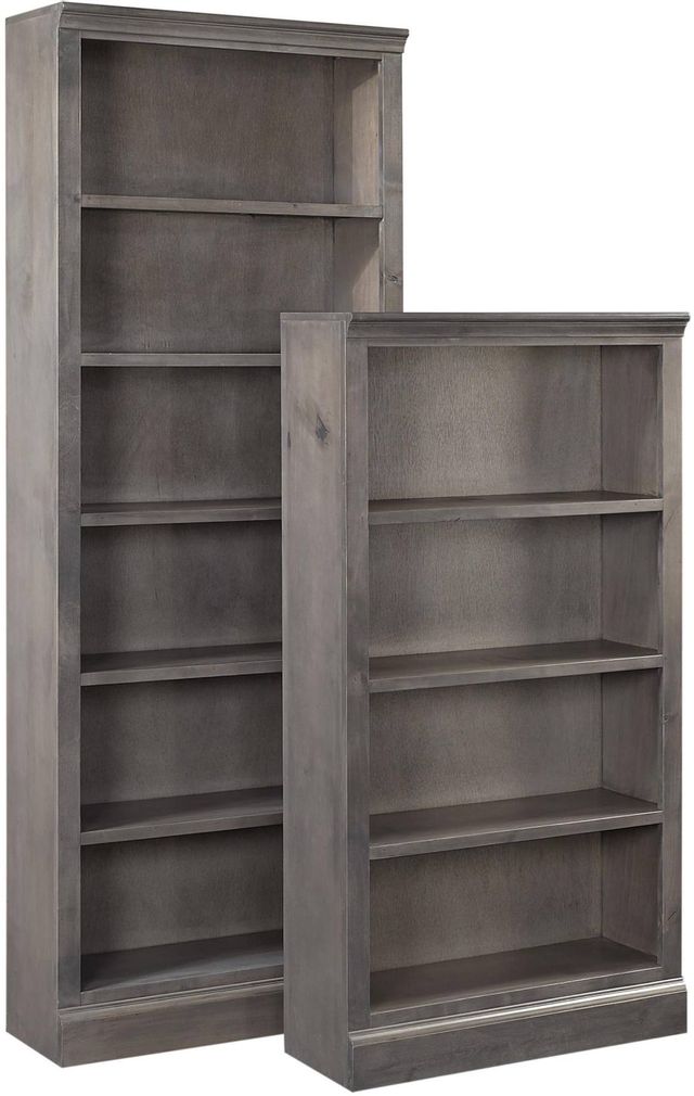 Aspenhome® Churchill 72" Smokey Grey Bookcase with 4 Fixed Shelves