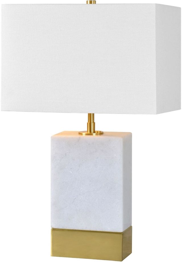 Renwil® Lucent Antique Gold And White Table Lamp