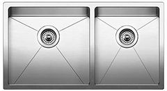 Blanco Quatrus Stainless Steel 31" Undermount Double Bowl Kitchen Sink