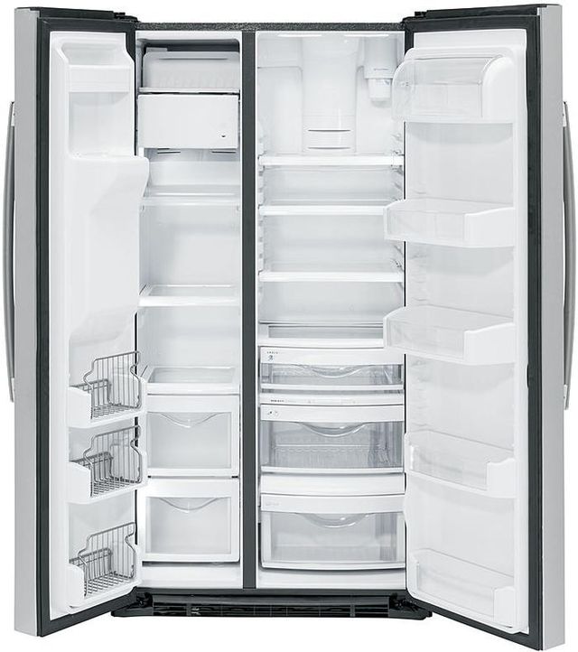 GE Profile™ 21.9 Cu. Ft. Counter-Depth Stainless Steel Side-By-Side Refrigerator-2