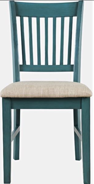 Jofran Inc. Craftsman Antique Blue Desk Chair-0